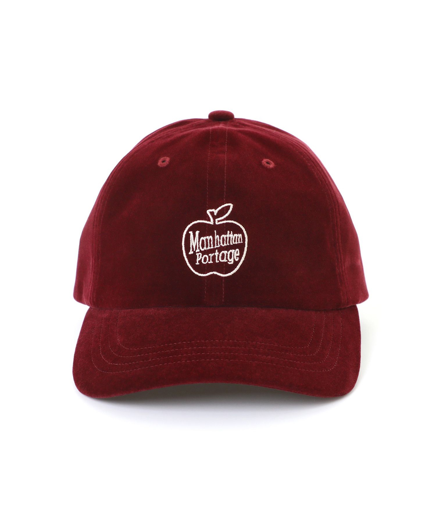 Manhattan Portage マンハッタンポーテージ キャップ ベロア Apple EMB