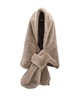 milsa ミルサ マフラー フーディ ファー FUR HOODIE 244061214(93BEG-FREE)
