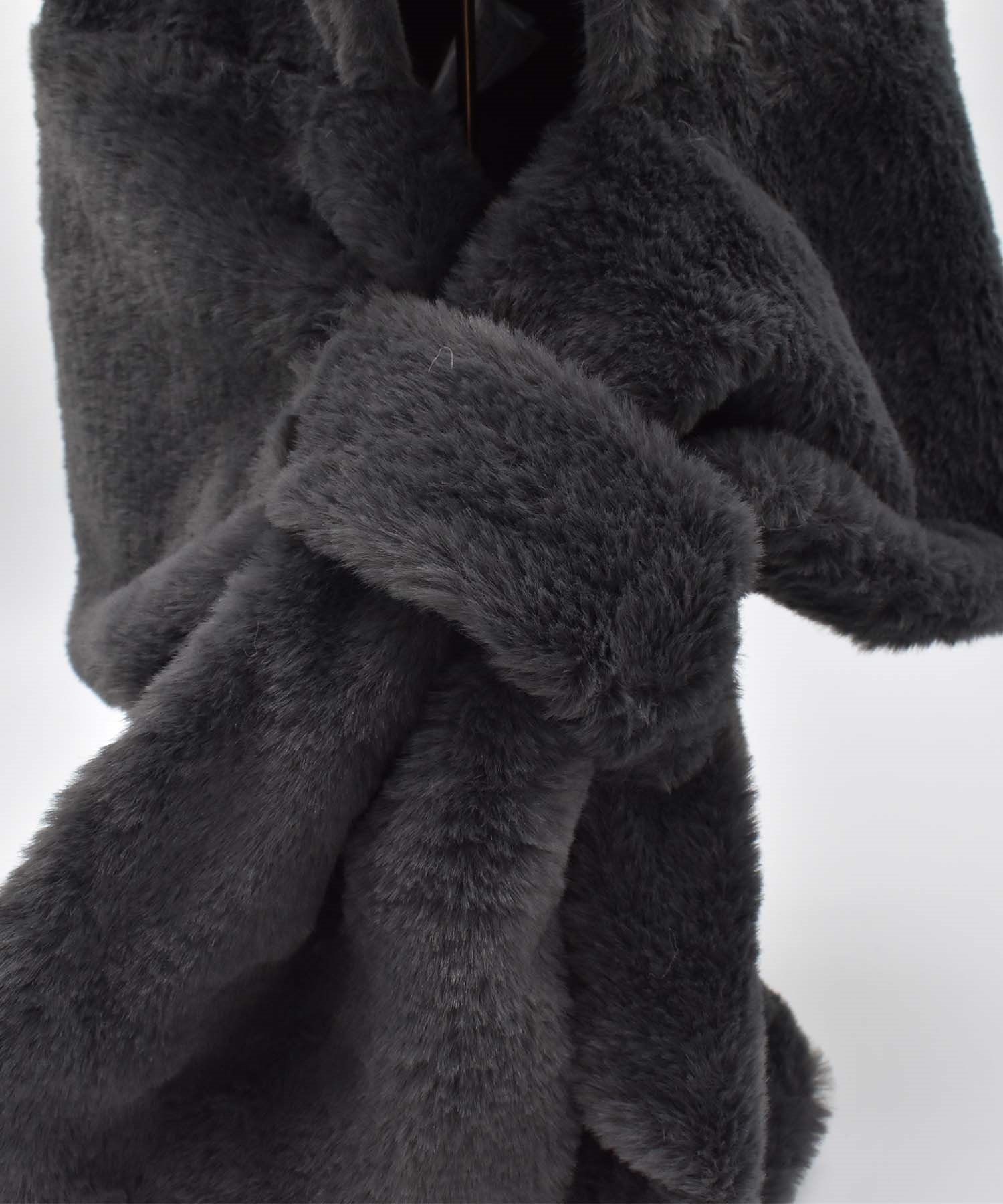 milsa ミルサ マフラー フーディ ファー FUR HOODIE 244061214 手袋