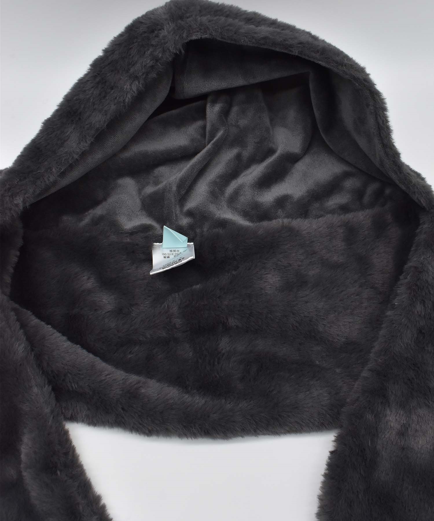 milsa ミルサ マフラー フーディ ファー FUR HOODIE 244061214(93BEG-FREE)