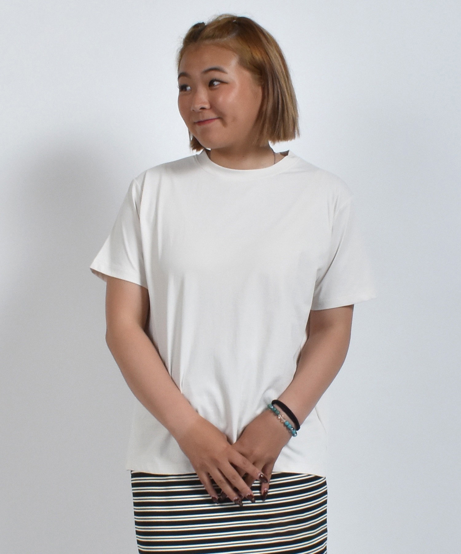 Ungrid アングリッド 水着 レディース ラッシュガード 半袖 Tシャツ バックプリント 水陸両用 UVカット 250201(WT-M)
