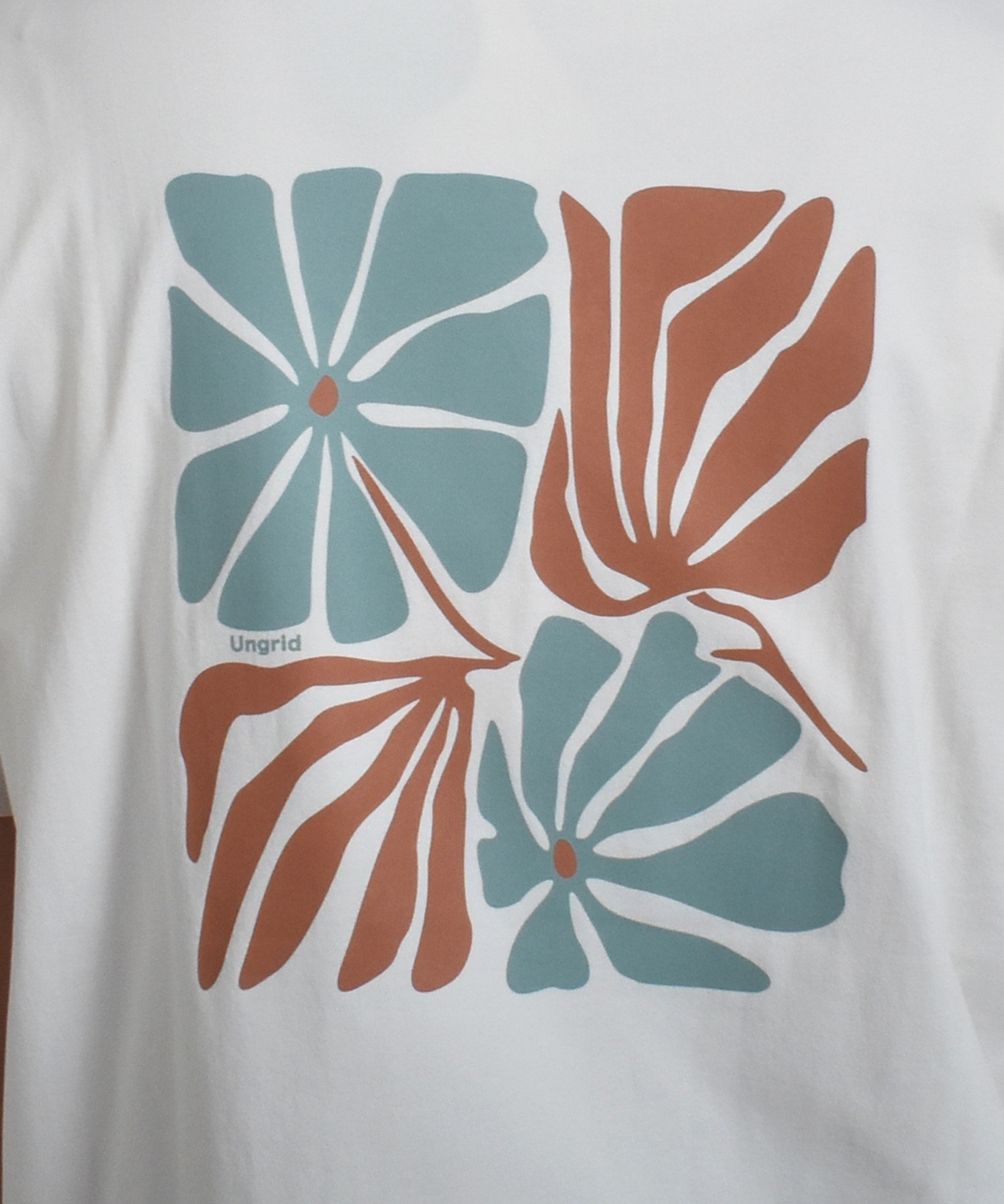 Ungrid アングリッド 水着 レディース ラッシュガード 半袖 Tシャツ バックプリント 水陸両用 UVカット 250201(WT-M)