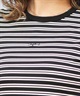 Ungrid アングリッド 水着 レディース ラッシュガード 半袖 Tシャツ ボーダー柄 水陸両用 UVカット 250301(BK-M)
