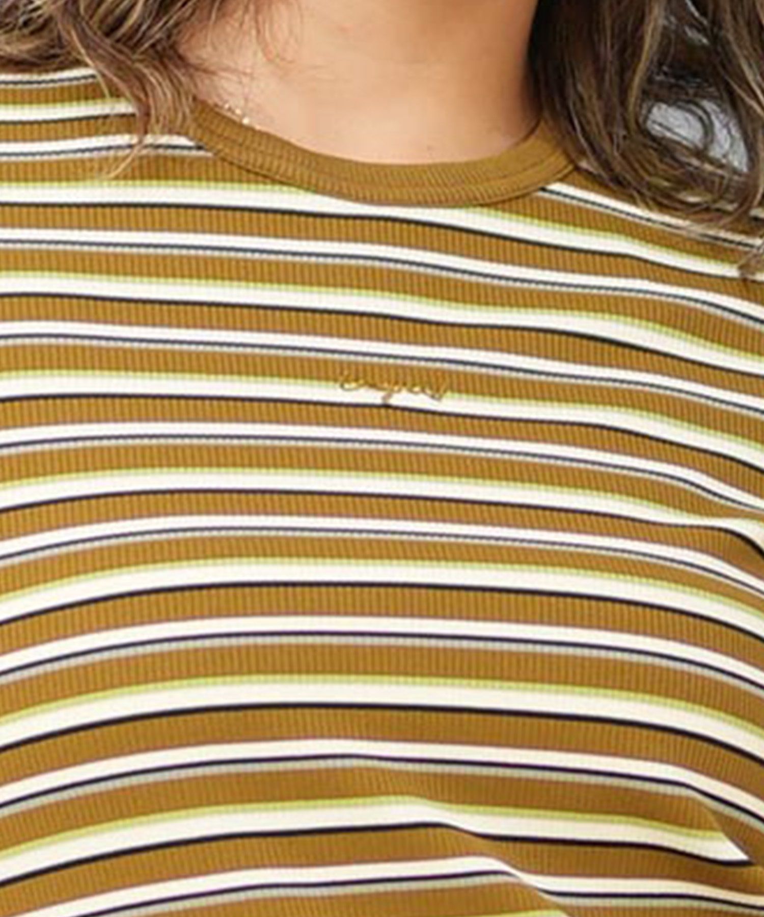 Ungrid アングリッド 水着 レディース ラッシュガード 半袖 Tシャツ ボーダー柄 水陸両用 UVカット 250301(BK-M)