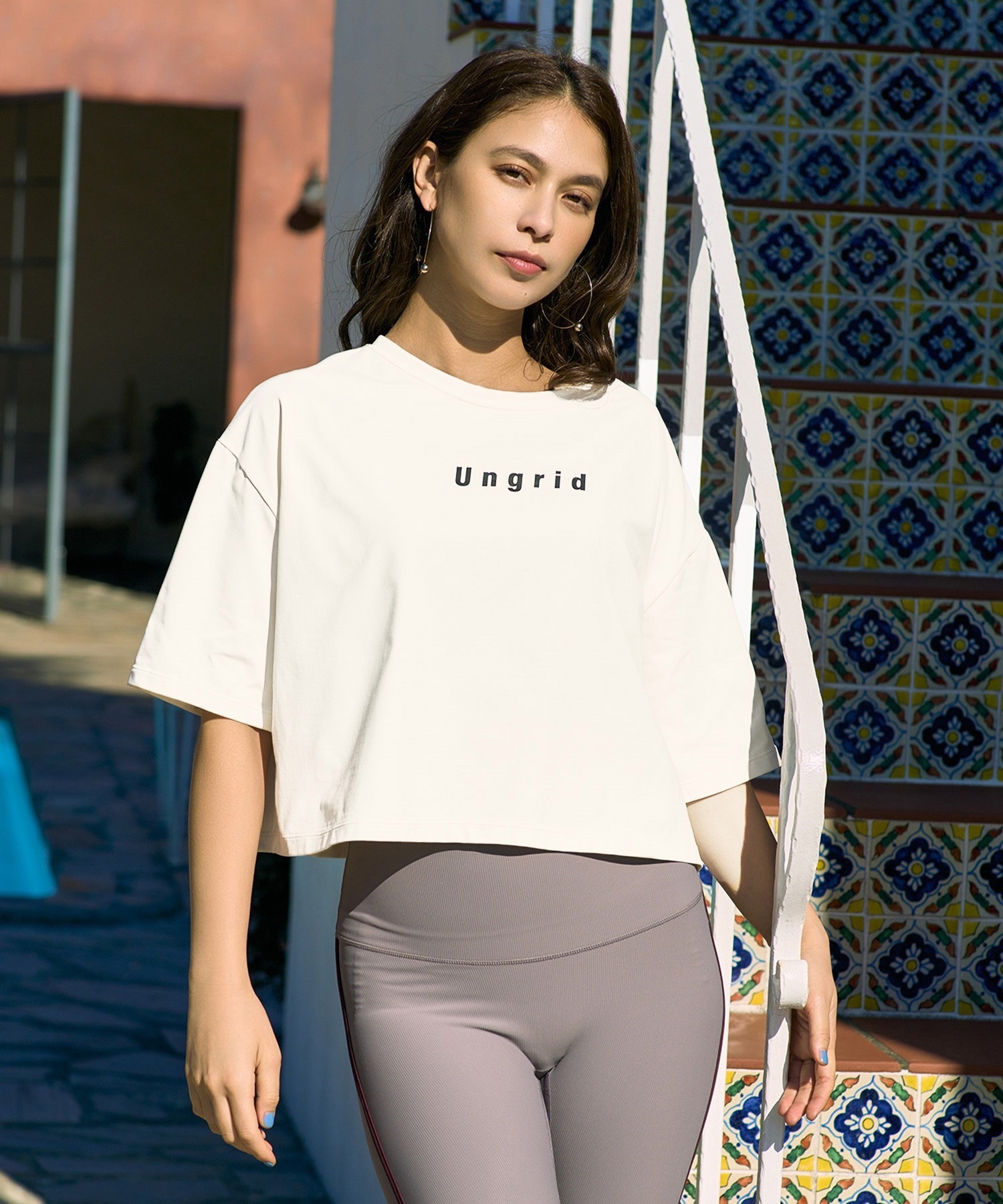 Ungrid アングリッド 水着 レディース ラッシュガード 半袖 Tシャツ
