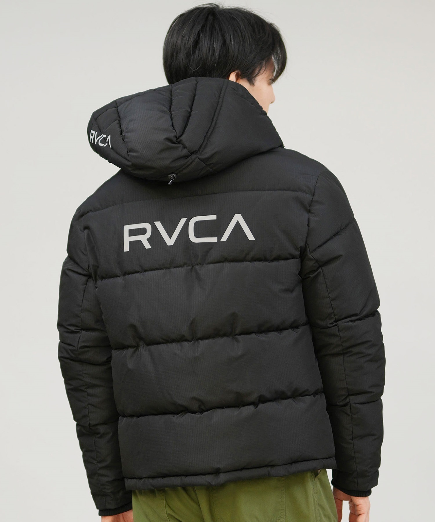 [りんと]RVCA ルーカ ダウン ジャケット メンズ シンプル 中綿 L RVCA ルーカ ダウン ジャケット メンズ シンプル バックプリント 中綿