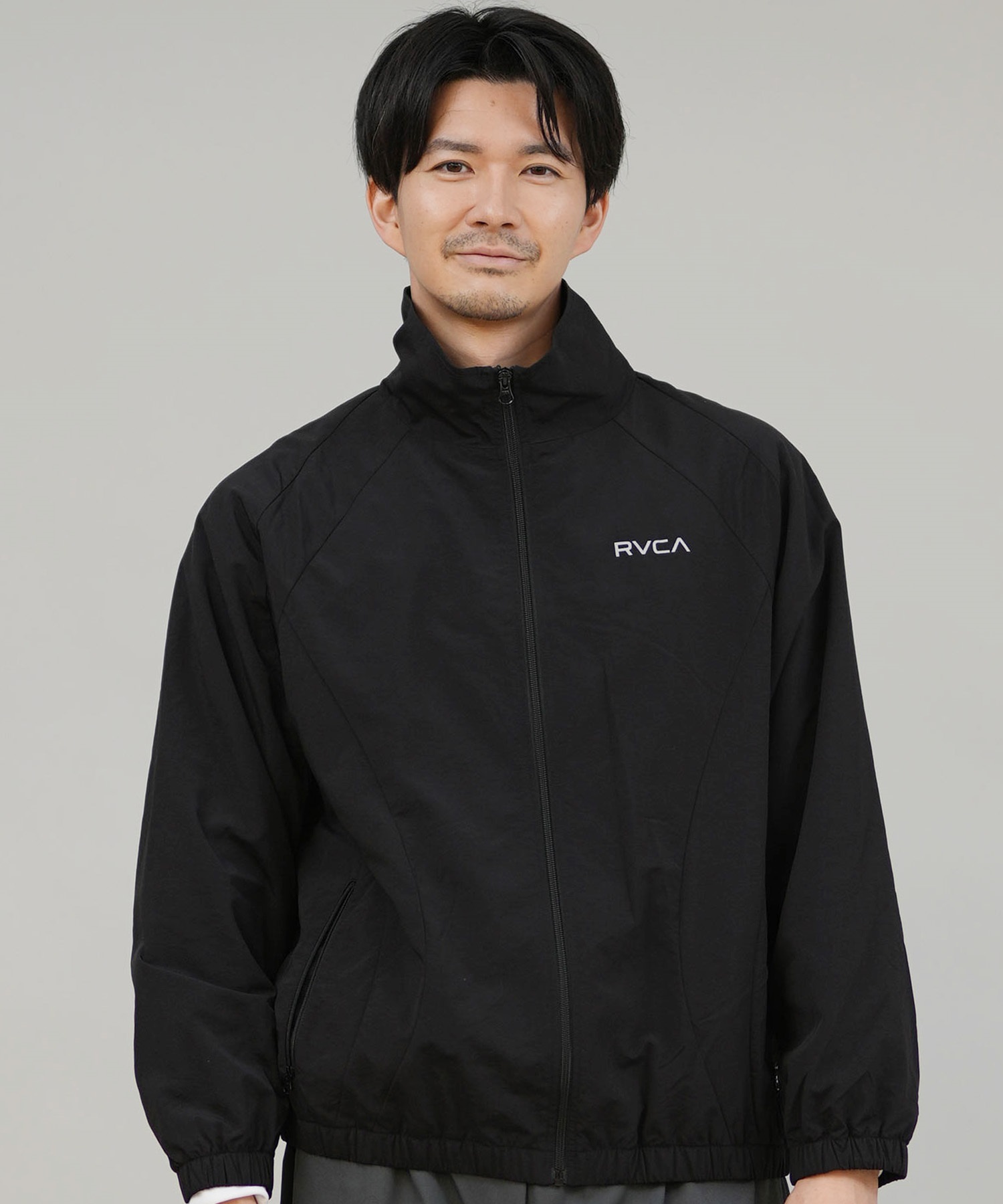 RVCA ルーカ ナイロン ジャケット メンズ シンプル ロゴ MIL NYLON JACKET BF042-755(BLK-M)