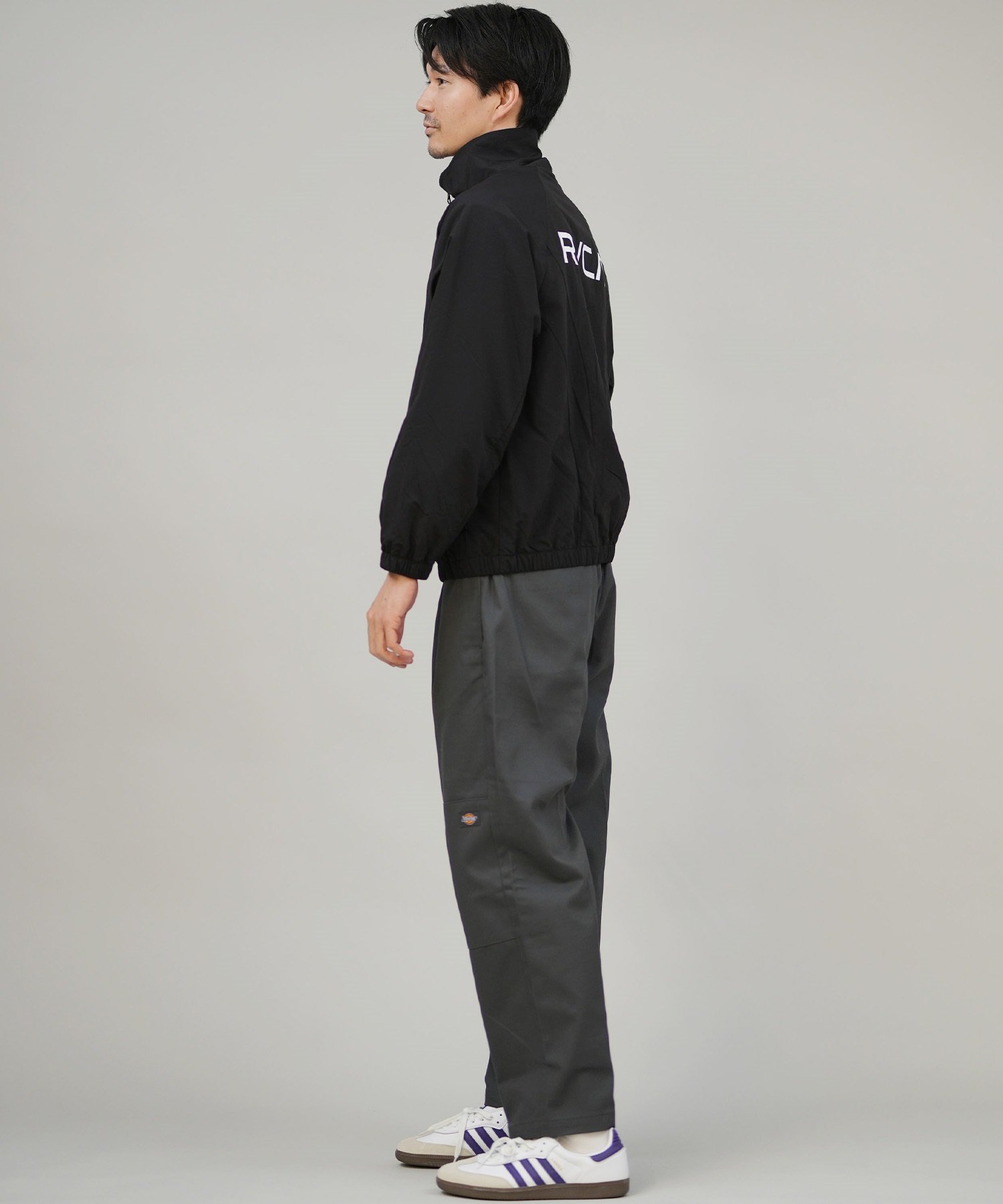 RVCA ルーカ ナイロン ジャケット メンズ シンプル ロゴ MIL NYLON JACKET BF042-755(BLK-M)