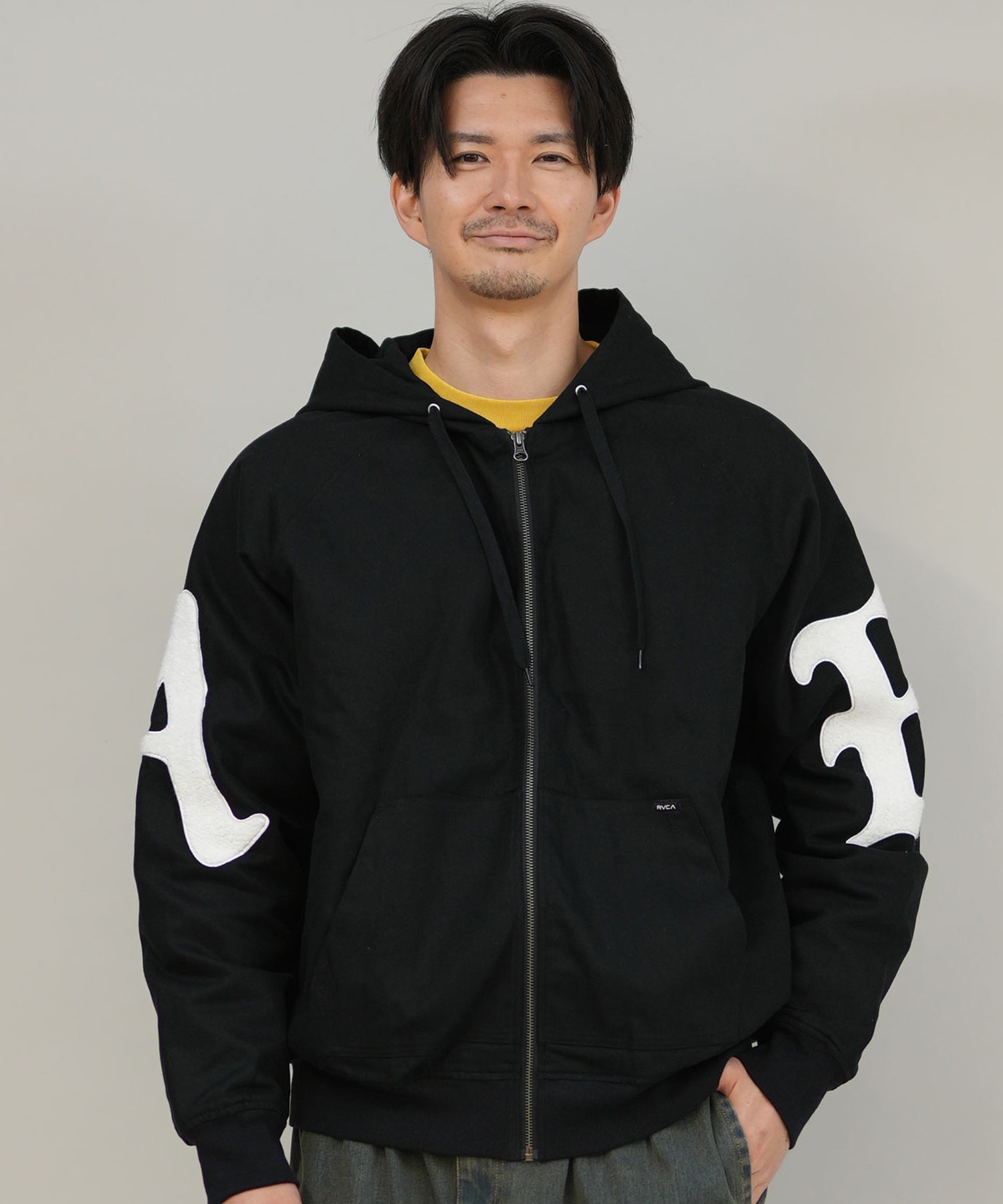 RVCA ルーカ ジャケット メンズ シンプル バックプリント ロゴ