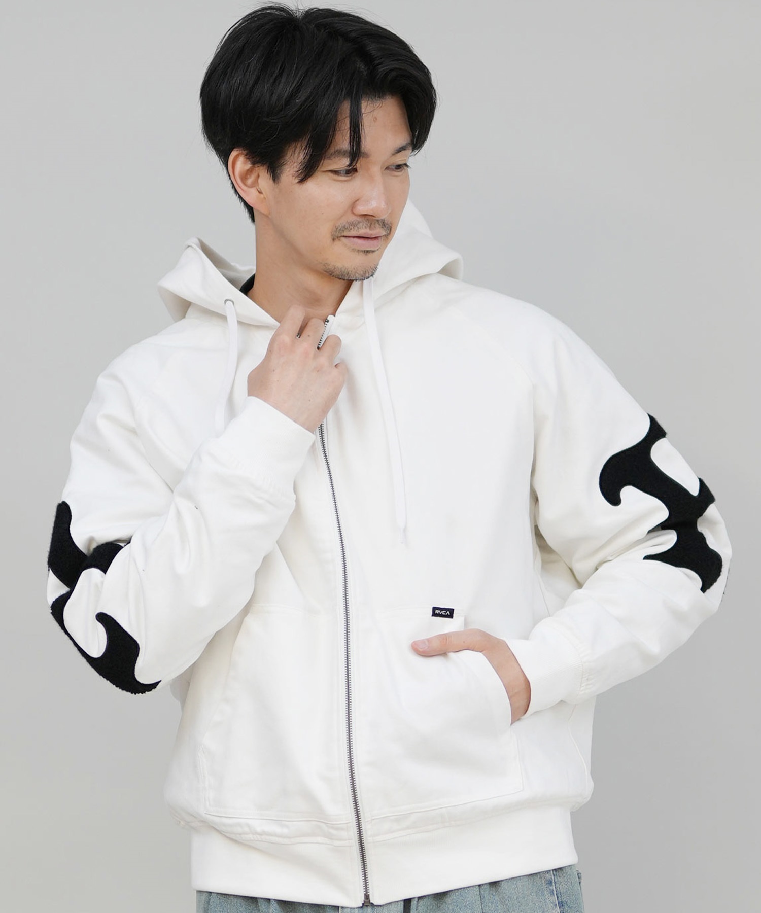 RVCA ルーカ ジャケット メンズ シンプル バックプリント ロゴ