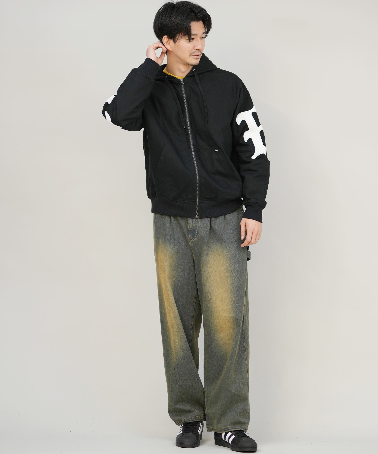 RVCA ルーカ ジャケット メンズ シンプル バックプリント ロゴ 