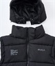 RVCA ルーカ ダウン ベスト メンズ シンプル バックプリント ロゴ WOLDWIDE BK ARCH ZIPHD JK BF042-762(BLK-S)
