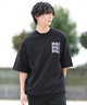 RVCA ルーカ メンズ 半袖 Tシャツ 半袖スウェットTシャツ バックプリント BF041-007(BLK-S)