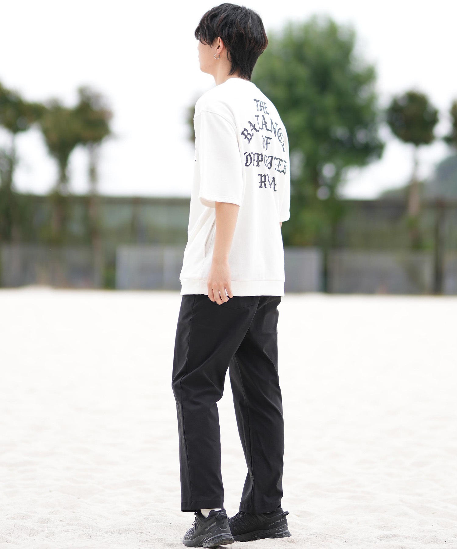 RVCA ルーカ メンズ 半袖 Tシャツ 半袖スウェットTシャツ バックプリント BF041-007(BLK-S)