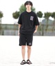 RVCA ルーカ メンズ 半袖 Tシャツ 半袖スウェットTシャツ バックプリント BF041-007(BLK-S)