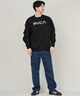 RVCA ルーカ トレーナー スウェット メンズ シンプル ロゴ BIG RVCA FADE CR BF042-002(BLK-S)