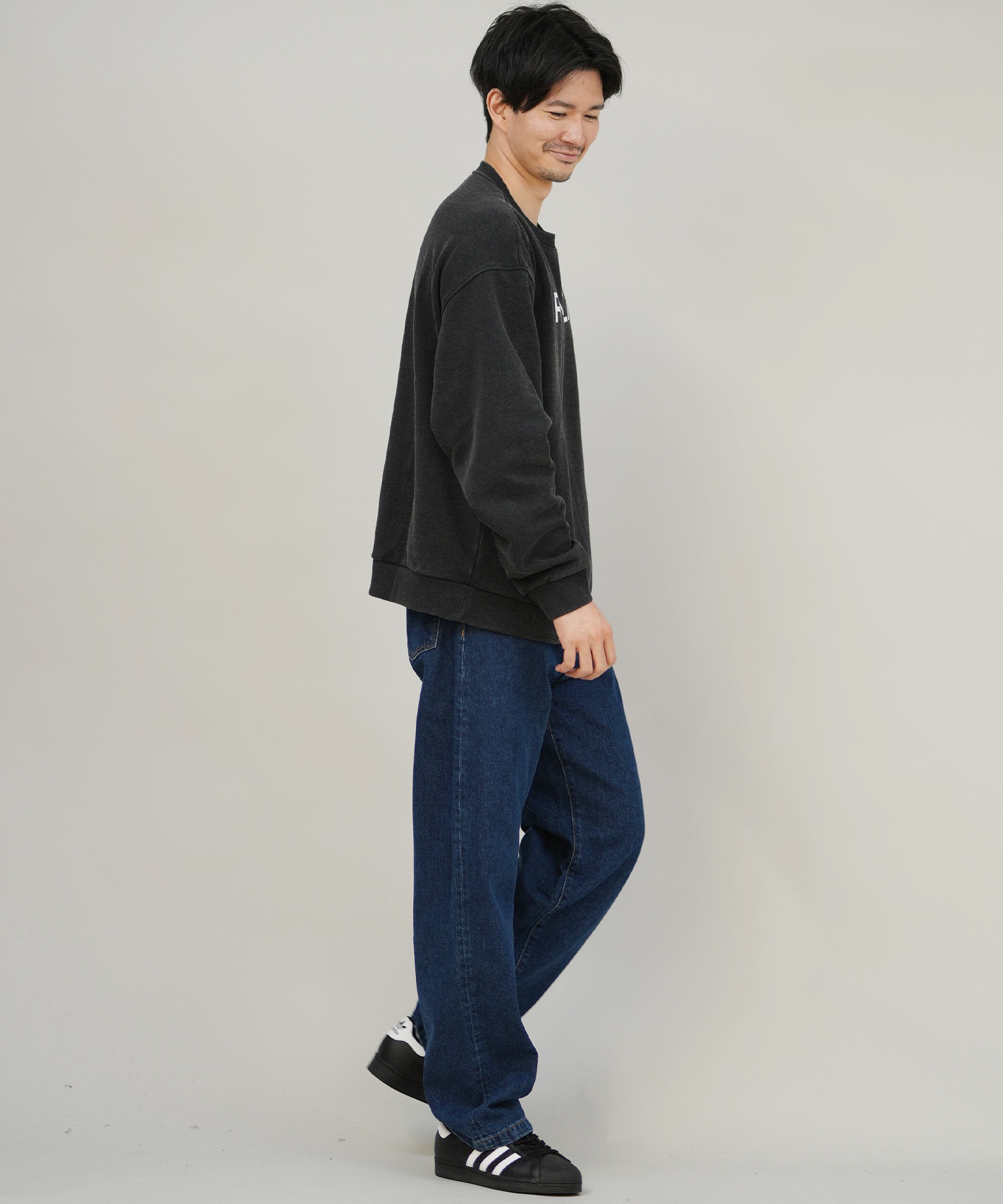 RVCA ルーカ トレーナー スウェット メンズ シンプル ロゴ BIG RVCA FADE CR BF042-002(BLK-S)