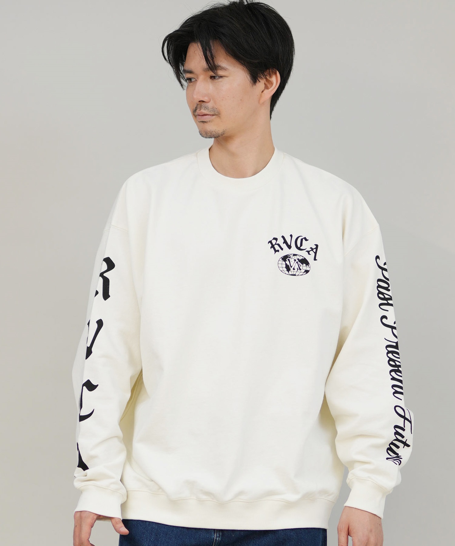 RVCA ルーカ トレーナー スウェット メンズ VA WORLD WIDE CR BF042