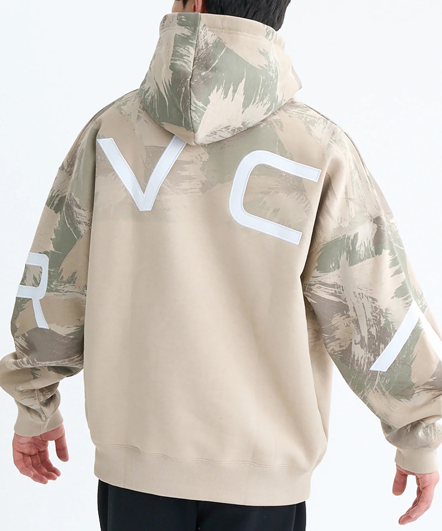 RVCA ルーカ プルオーバー パーカー メンズ バックプリント 裏起毛 BACK SIDE ARCH RVCA HD BF042-015(BLK-S)