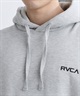 RVCA ルーカ プルオーバー パーカー メンズ バックプリント 裏起毛 BACK SIDE ARCH RVCA HD BF042-015(BLK-S)