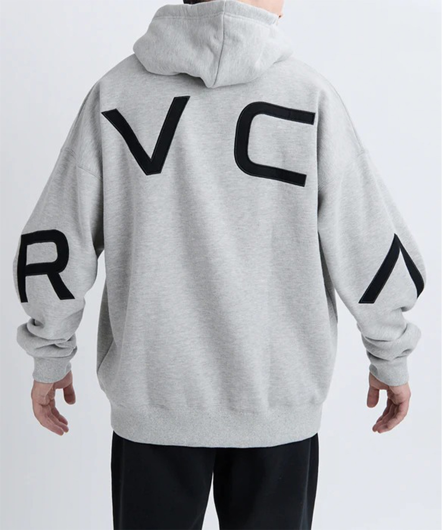 RVCA ルーカ プルオーバー パーカー メンズ バックプリント 裏起毛 BACK SIDE ARCH RVCA HD BF042-015(BLK-S)