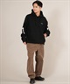 RVCA ルーカ プルオーバー パーカー メンズ バックプリント 裏起毛 BACK SIDE ARCH RVCA HD BF042-015(BLK-S)