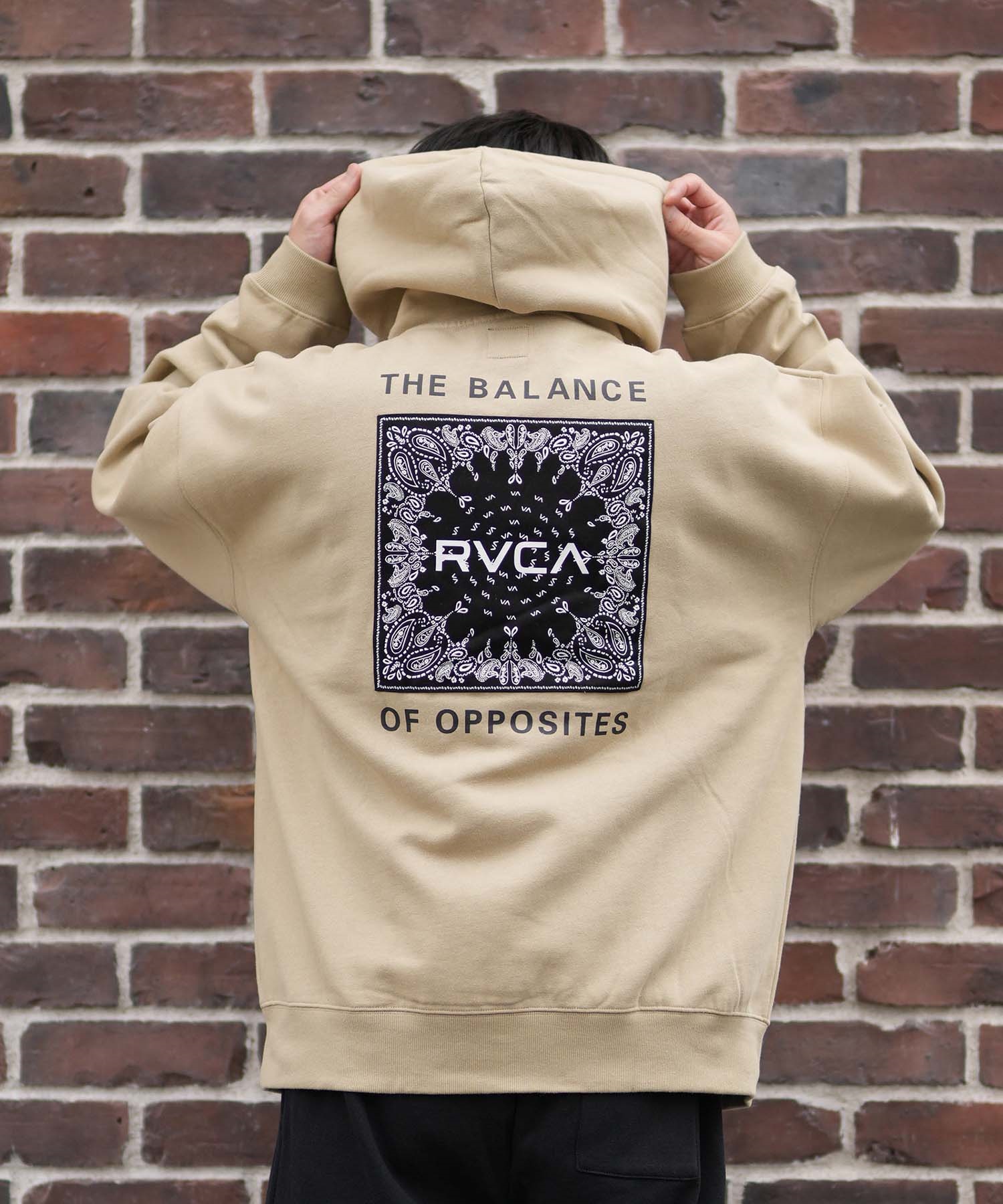 RVCA ルーカ プルオーバー パーカー メンズ バックプリント BANDANA