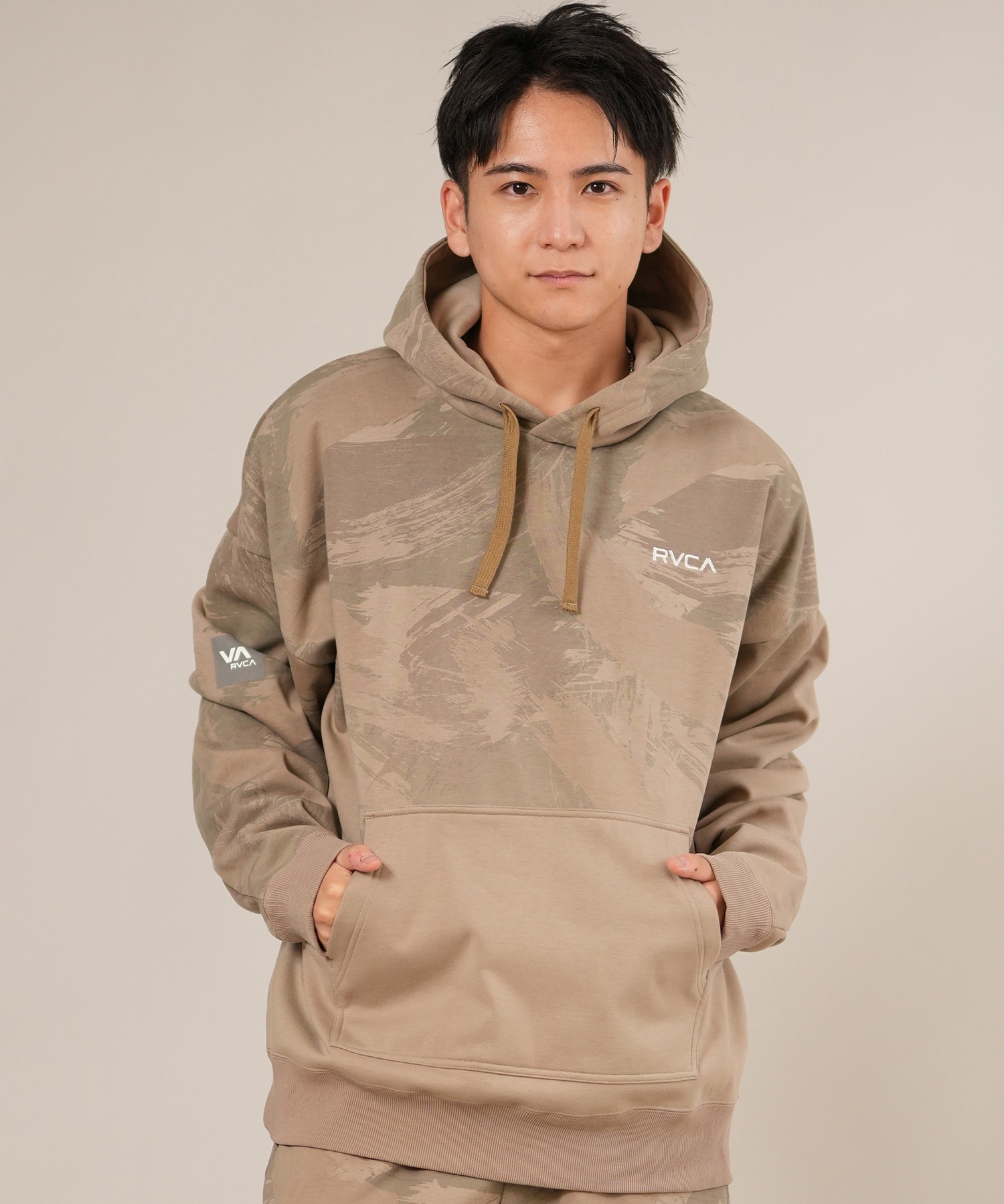 RVCA ルーカ プルオーバー パーカー メンズ バックプリント ロゴ 裏 
