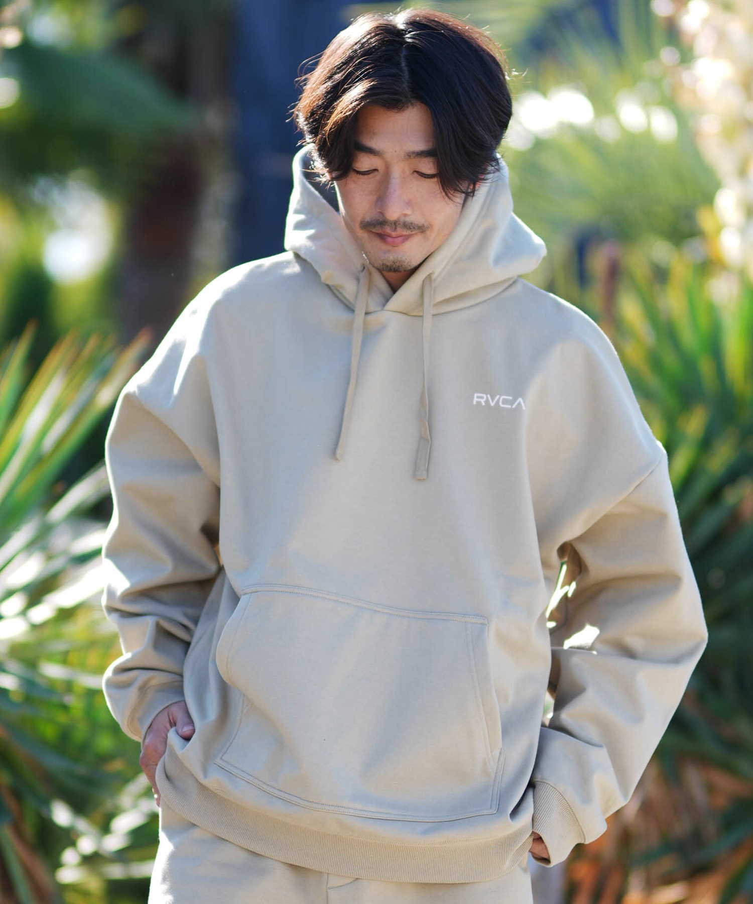 RVCA ルーカ プルオーバー パーカー メンズ バックプリント REFRECTIVE 