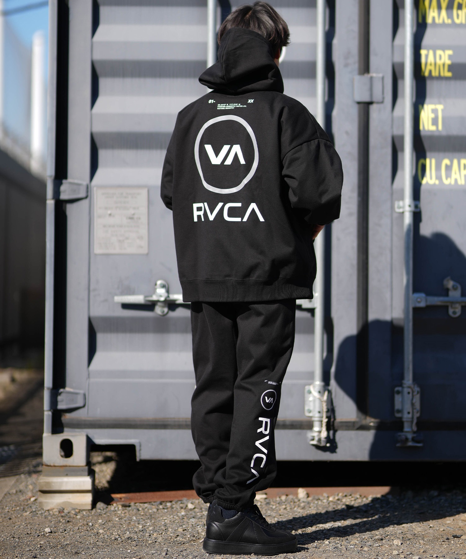 RVCA ルーカ プルオーバー パーカー メンズ バックプリント REFRECTIVE