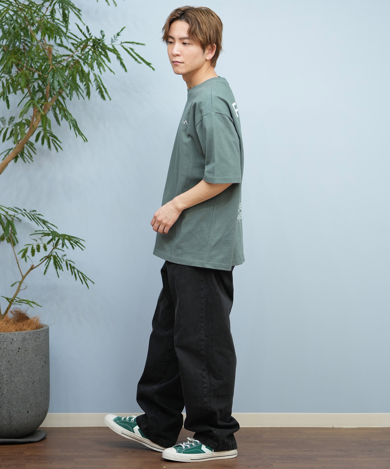 RVCA ルーカ 半袖 Tシャツ メンズ バックプリント オーバー