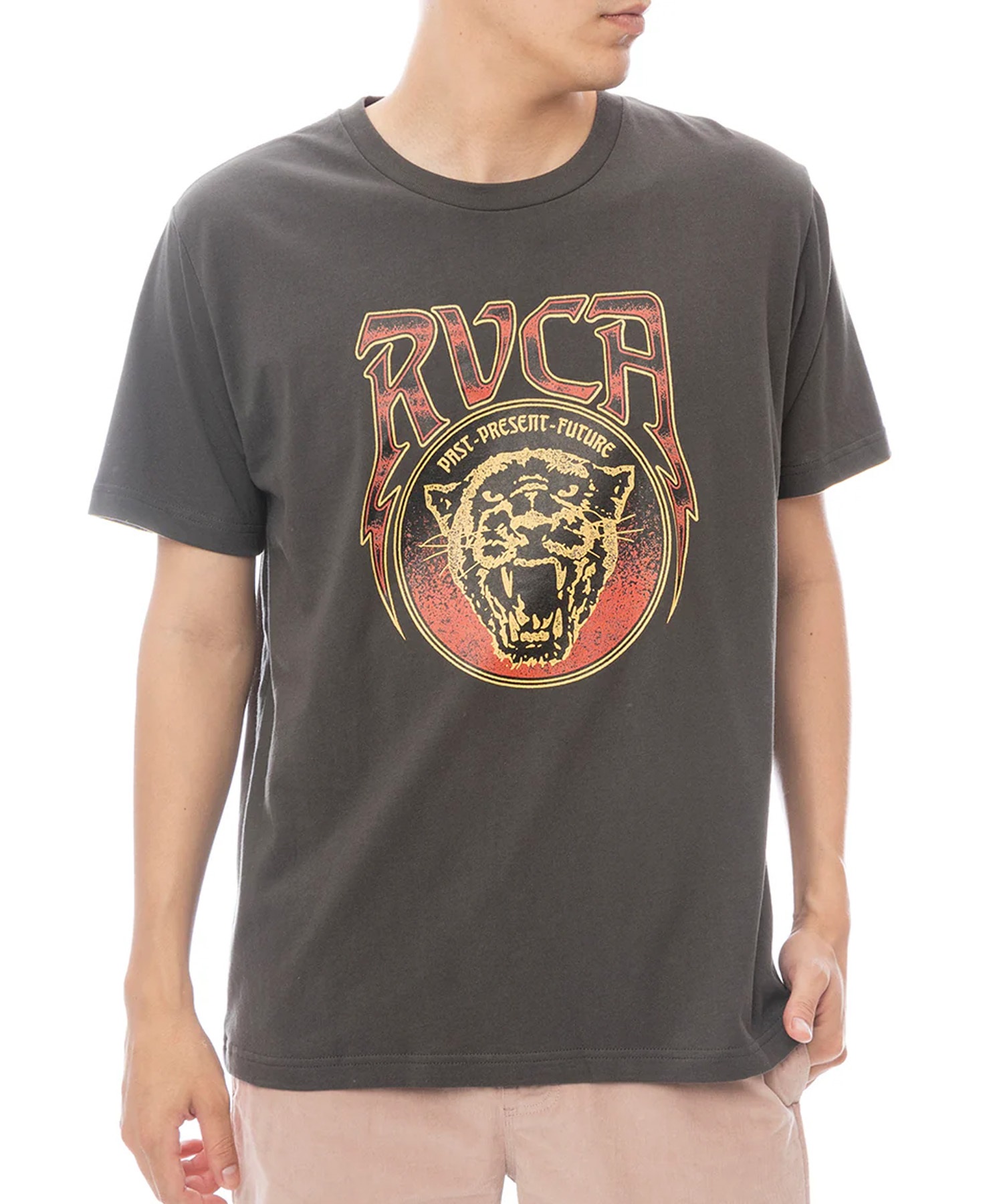 RVCA ルーカ 半袖 Tシャツ メンズ フロントプリント RAWR SS BF041-251(WHT-S)