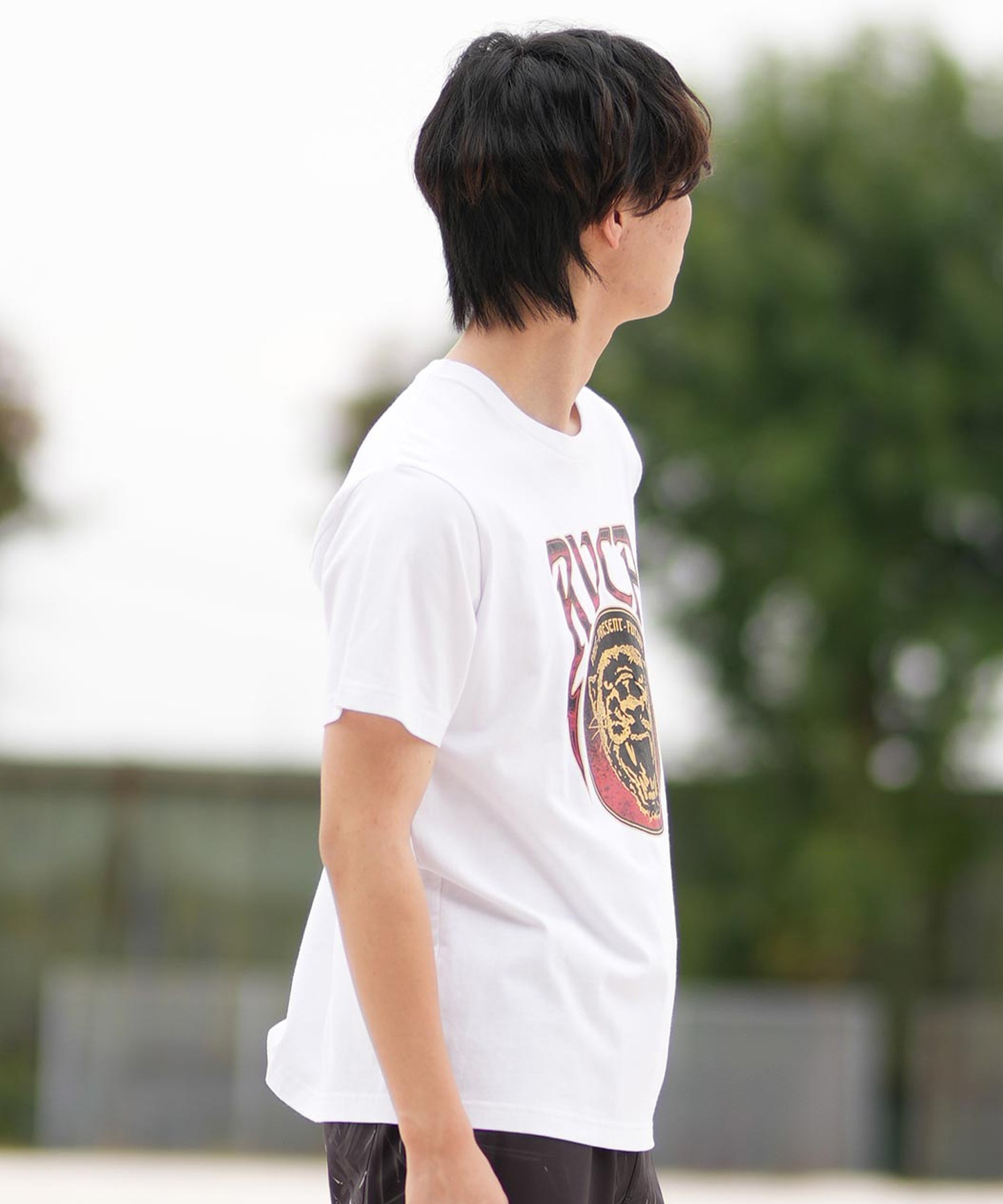 RVCA ルーカ 半袖 Tシャツ メンズ フロントプリント RAWR SS BF041-251(WHT-S)