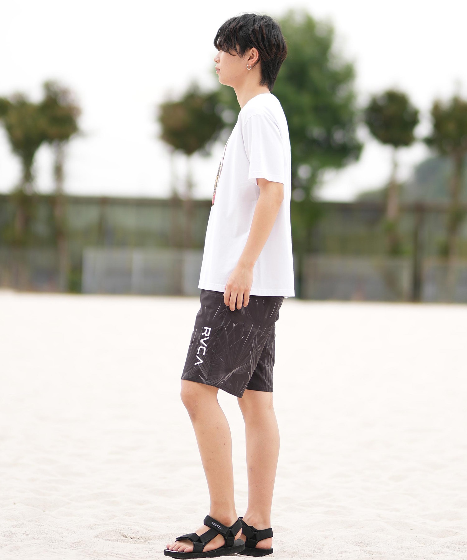 RVCA ルーカ 半袖 Tシャツ メンズ フロントプリント RAWR SS BF041-251(WHT-S)