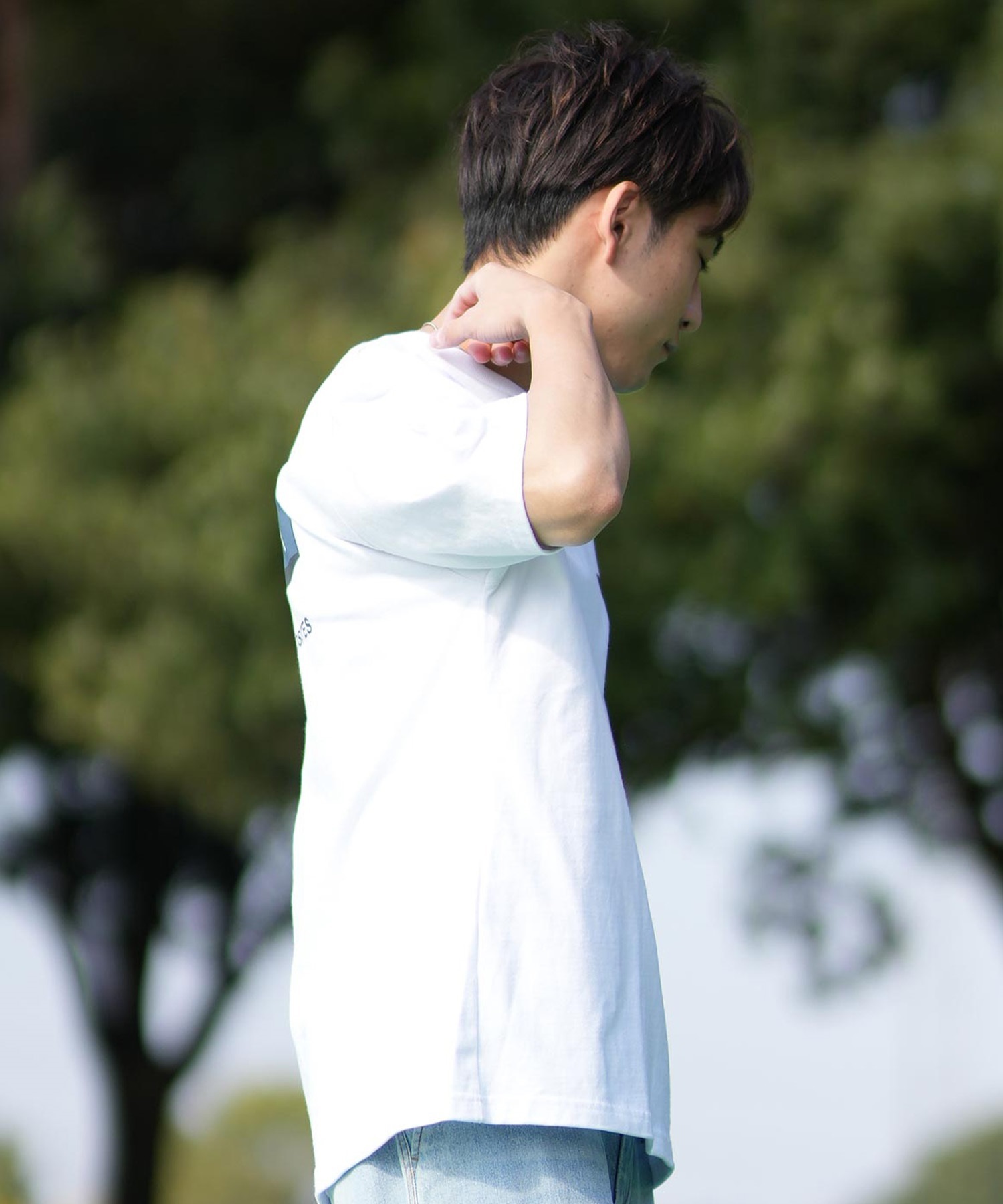 RVCA ルーカ 半袖 Tシャツ メンズ バックプリント BF041-252(WHT-S)