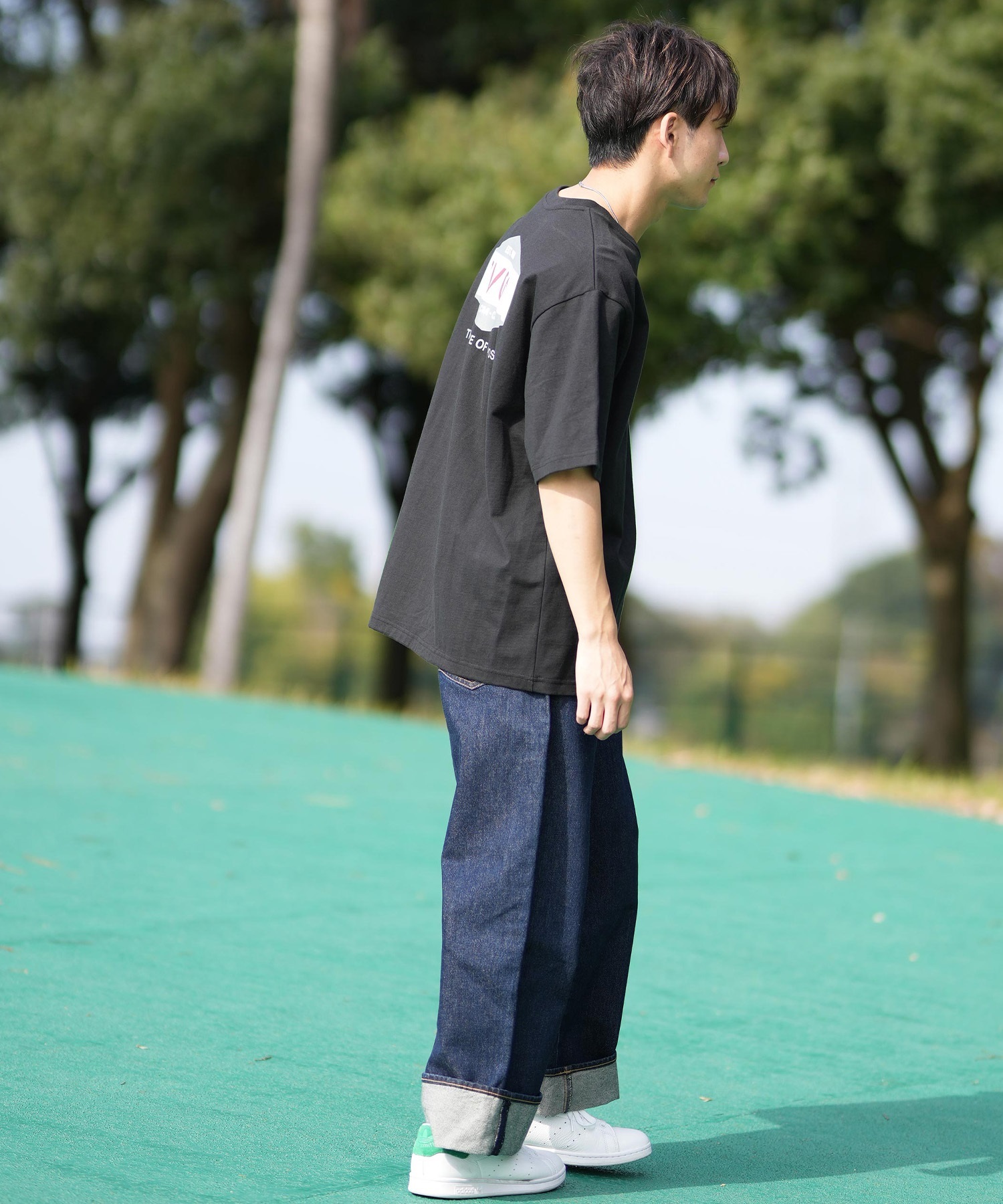 RVCA ルーカ 半袖 Tシャツ メンズ バックプリント BF041-252(WHT-S)