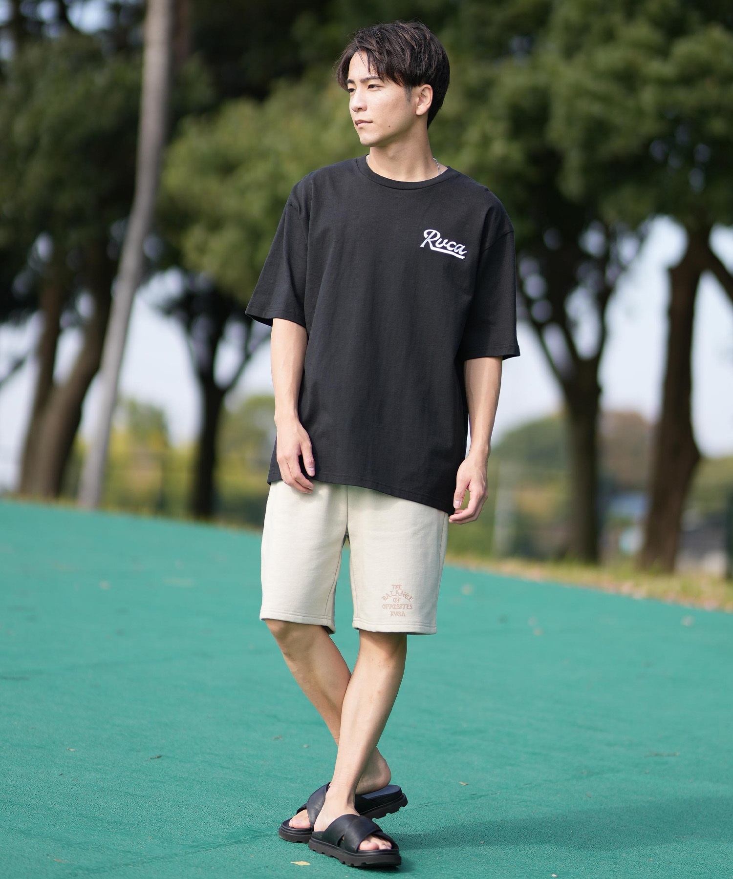 RVCA ルーカ 半袖 Tシャツ メンズ バックプリント BF041-254 ショート