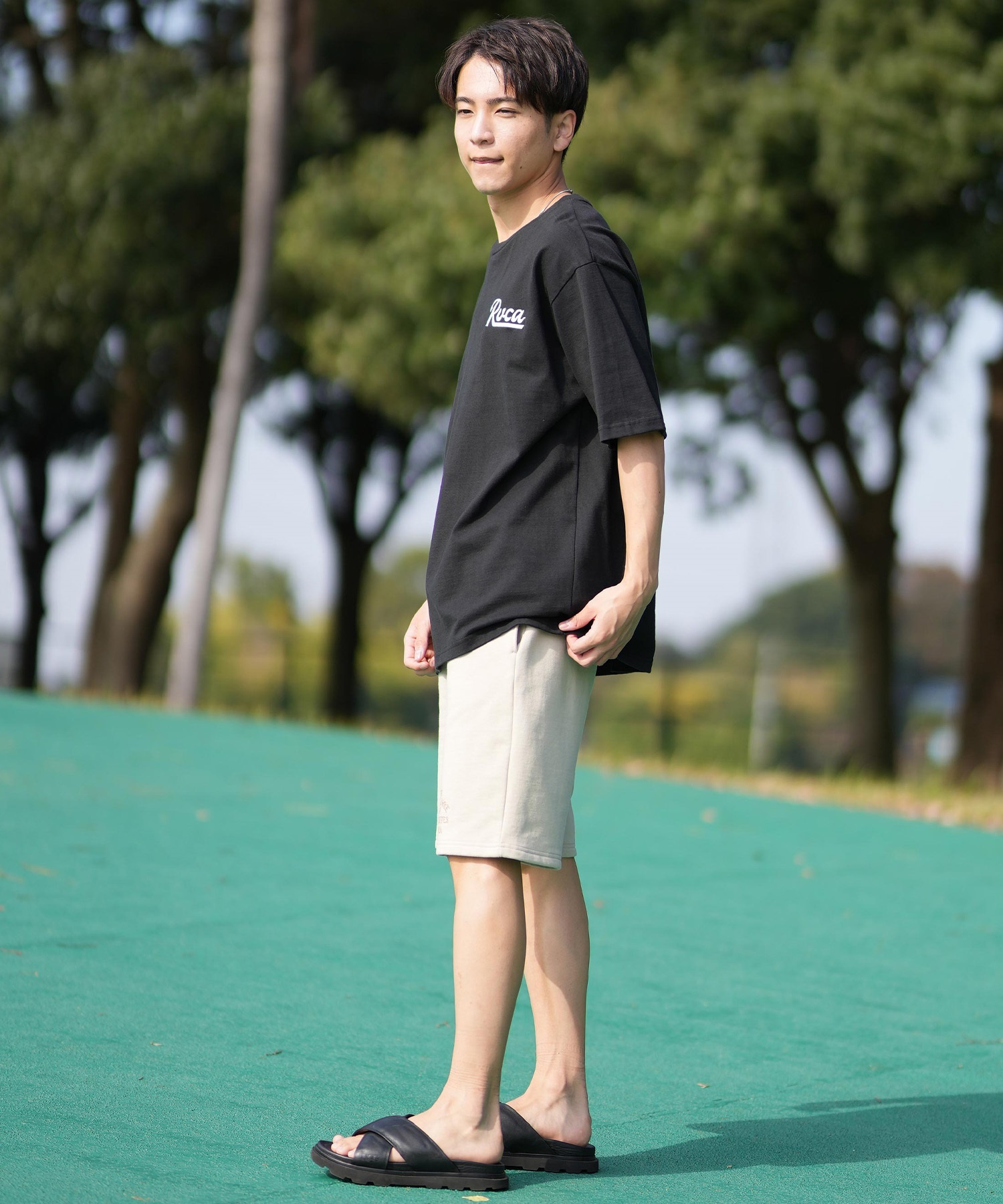 RVCA ルーカ 半袖 Tシャツ メンズ バックプリント BF041-254 ショート