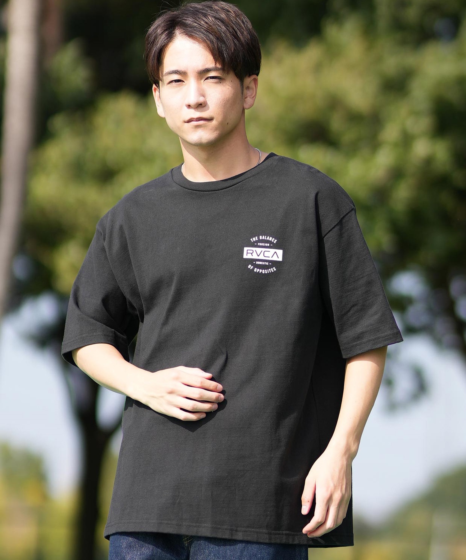 RVCA ルーカ 半袖 Tシャツ メンズ バックプリント BF041-265 ショート