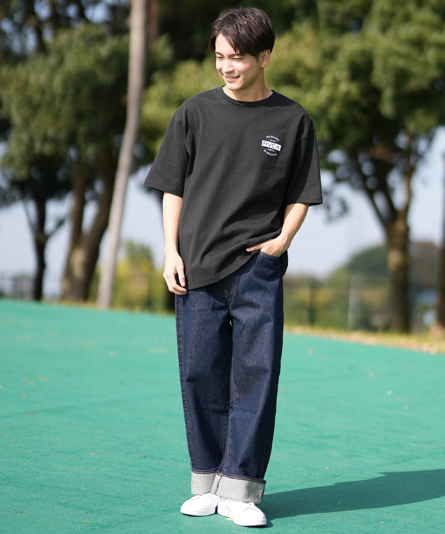 RVCA ルーカ 半袖 Tシャツ メンズ バックプリント BF041-265 ショート