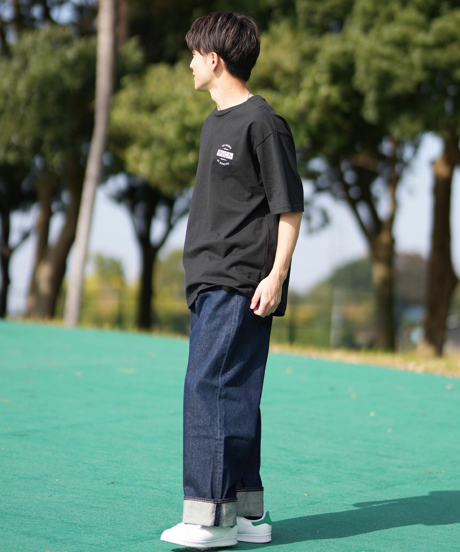 RVCA ルーカ 半袖 Tシャツ メンズ バックプリント BF041-265 ショート