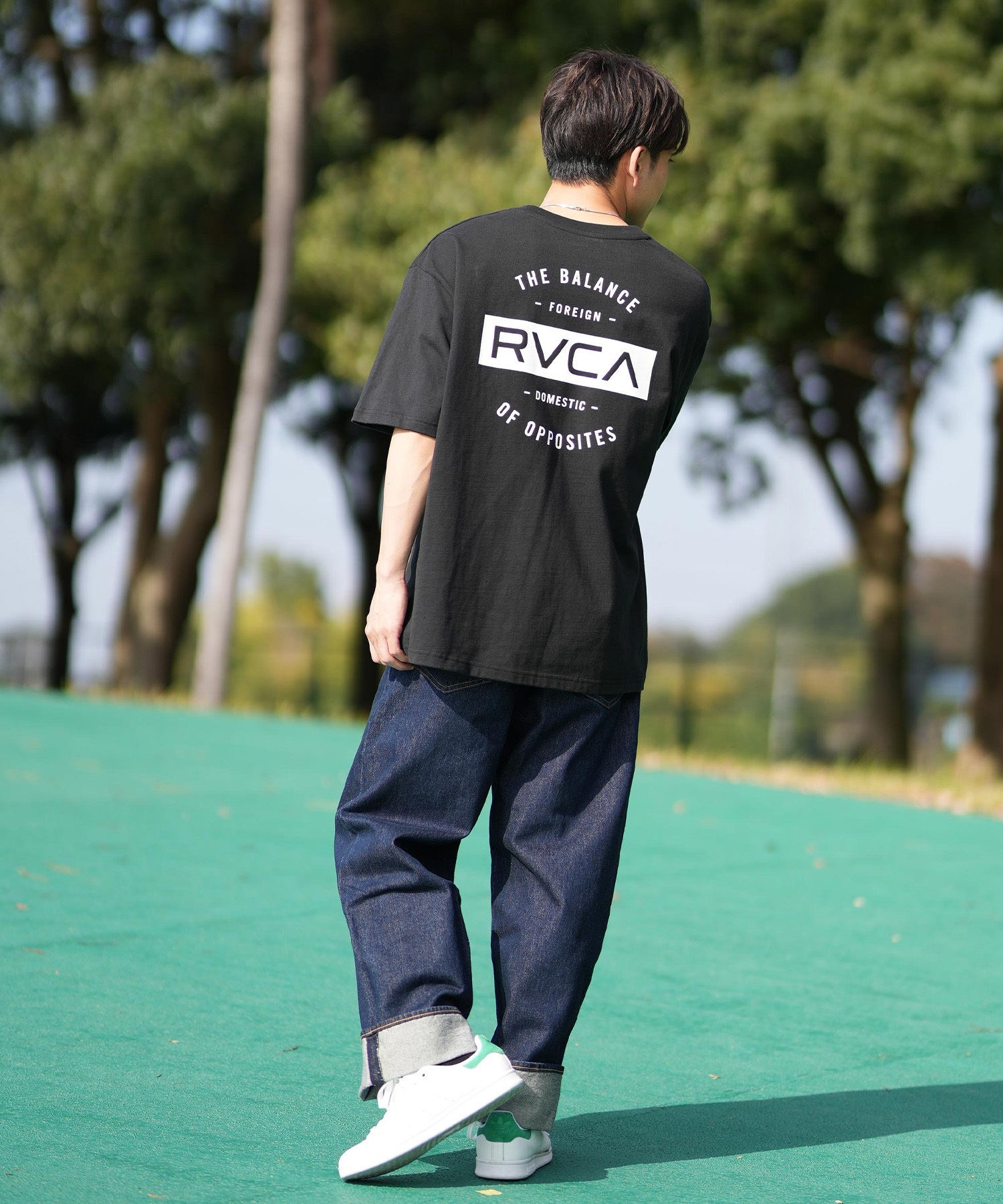 RVCA ルーカ 半袖 Tシャツ メンズ バックプリント BF041-265 ショート