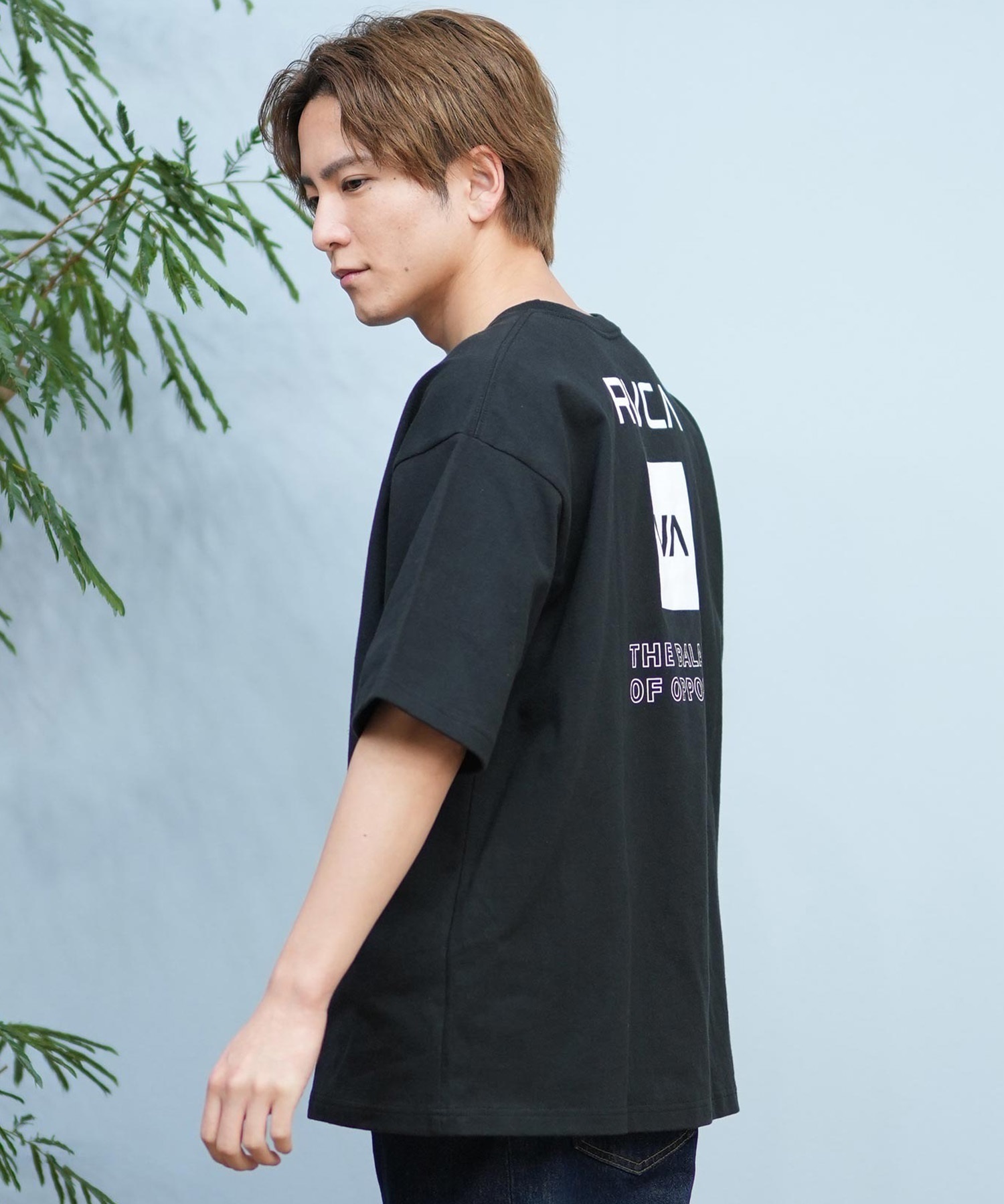 RVCA ルーカ 半袖 Tシャツ メンズ ボックスロゴ バックプリント BF041