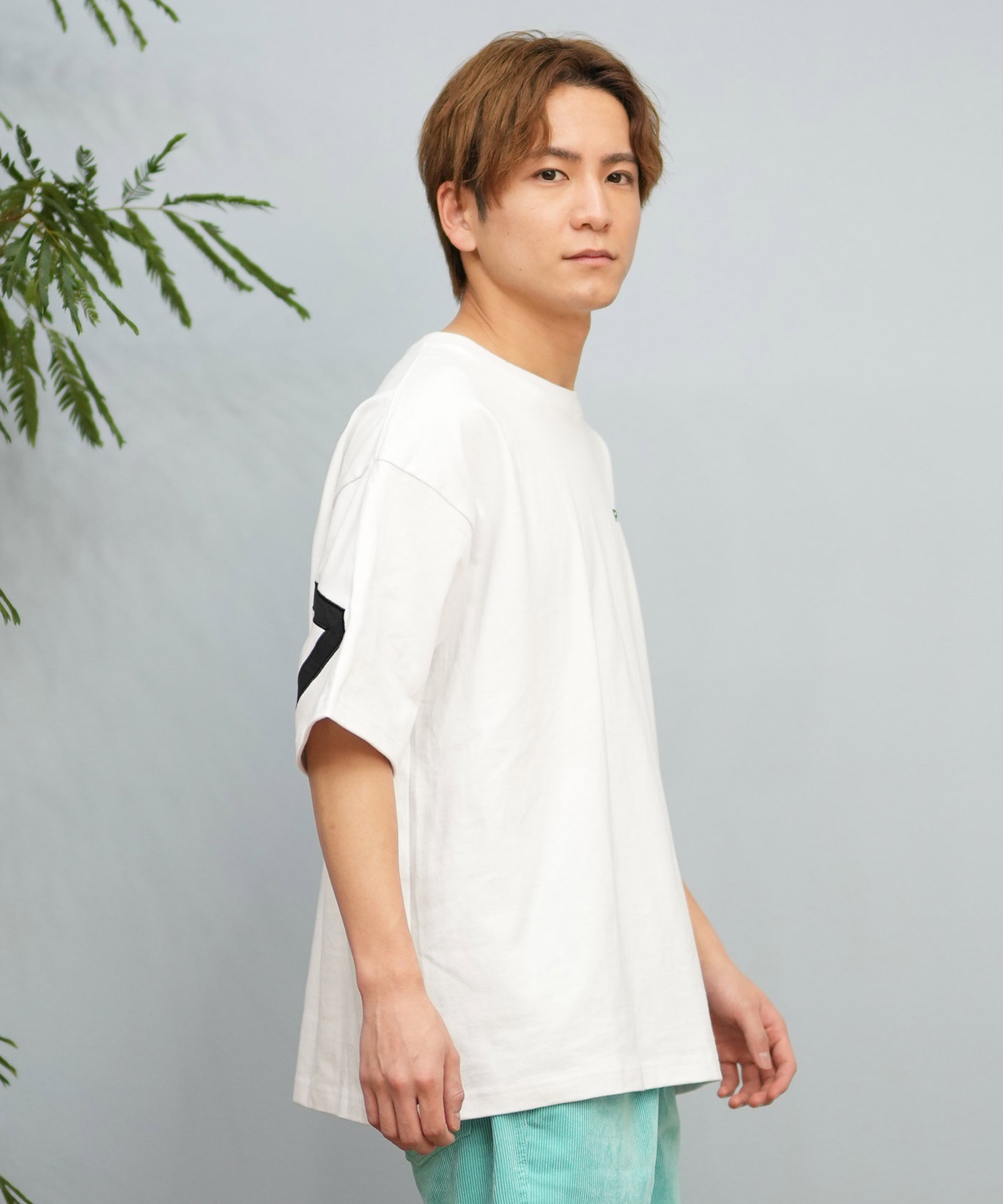 RVCA ルーカ 半袖 Tシャツ メンズ バックプリント ブランドロゴ オーバーサイズ BF041-P22(WHT-S)