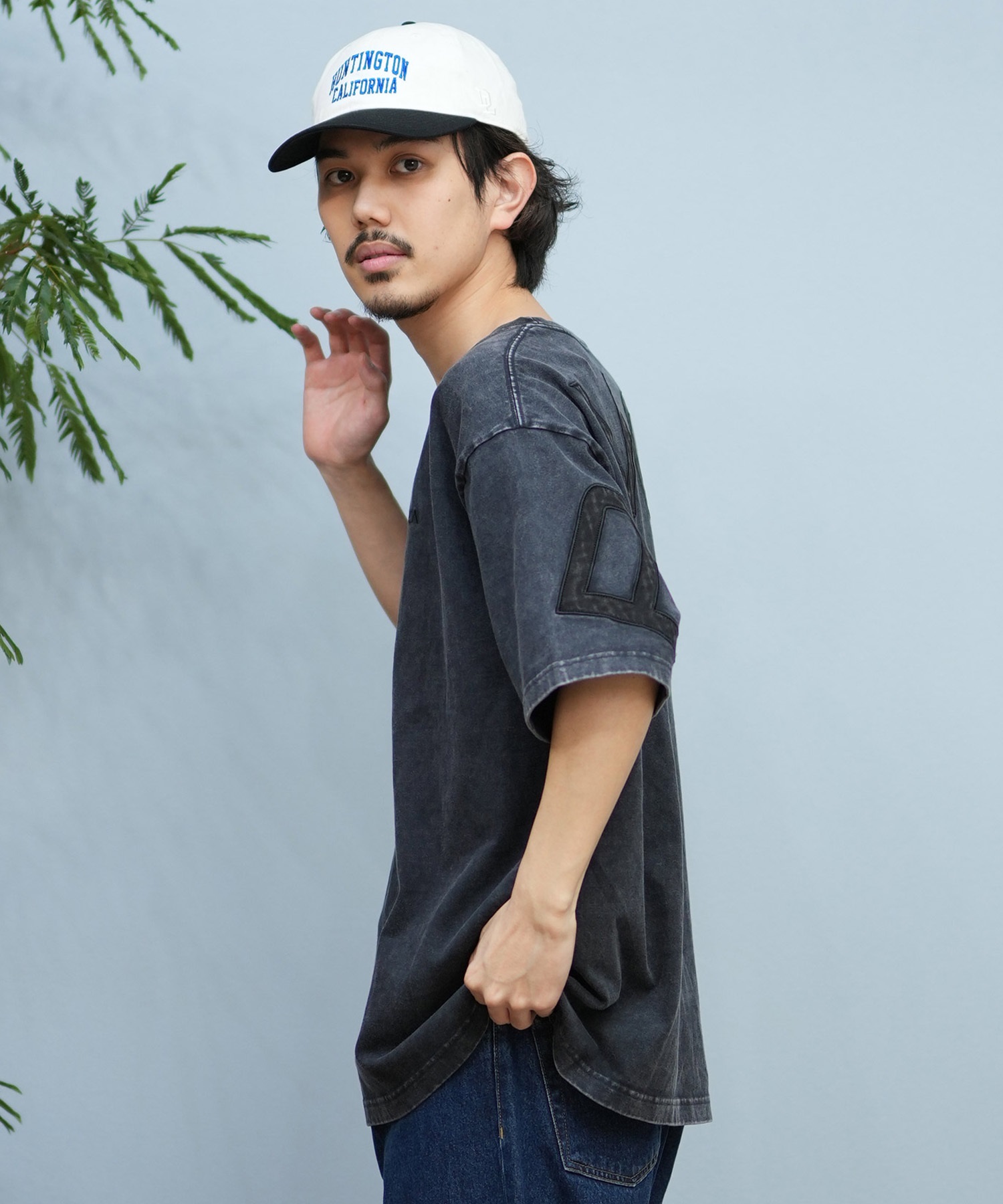 RVCA ルーカ 半袖 Tシャツ メンズ バックプリント ブランドロゴ オーバーサイズ BF041-P22(WHT-S)