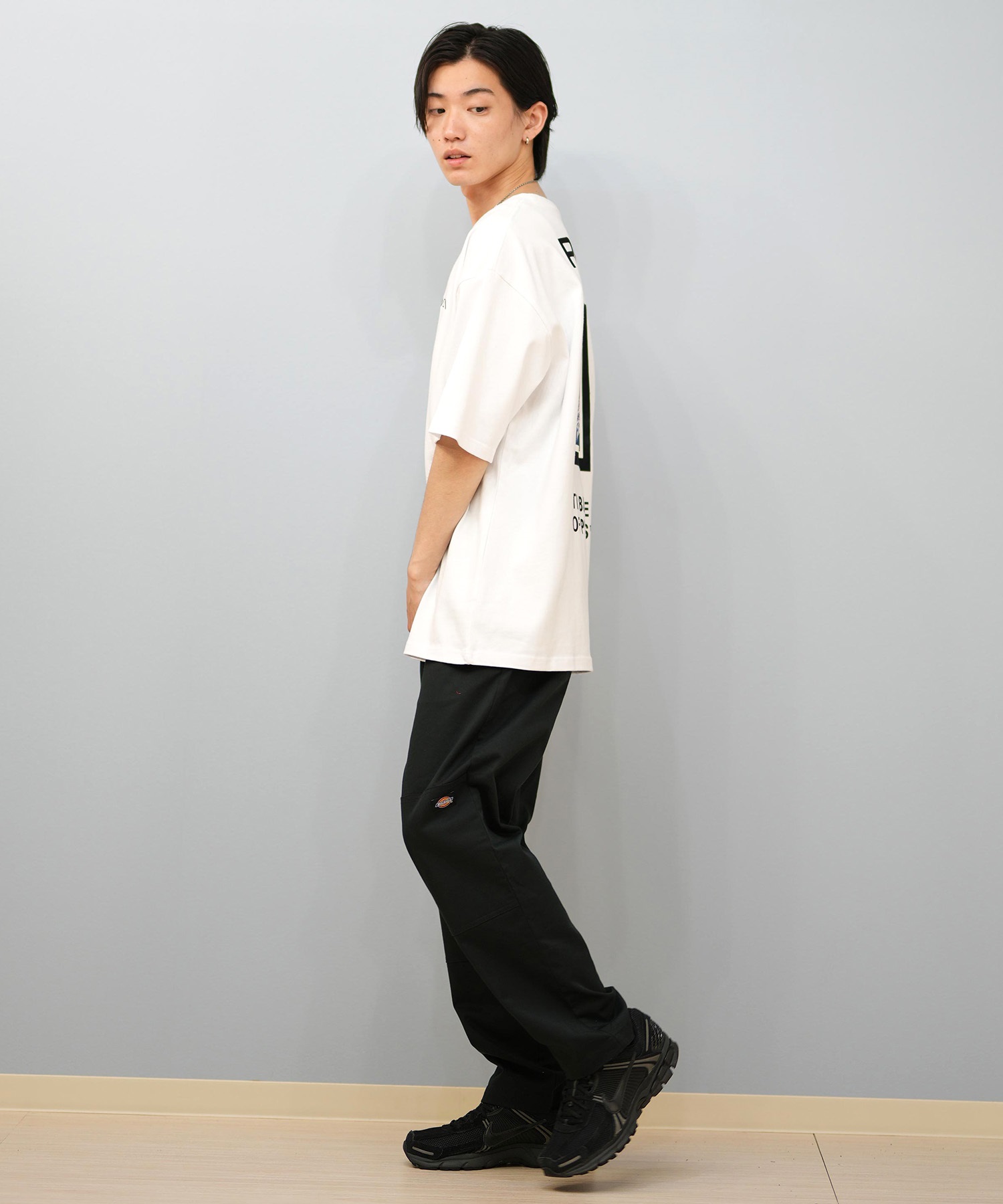RVCA ルーカ 半袖 Tシャツ メンズ バックプリント オーバーサイズ ボックスロゴ BOX SS BF04A-200(WHT-S)