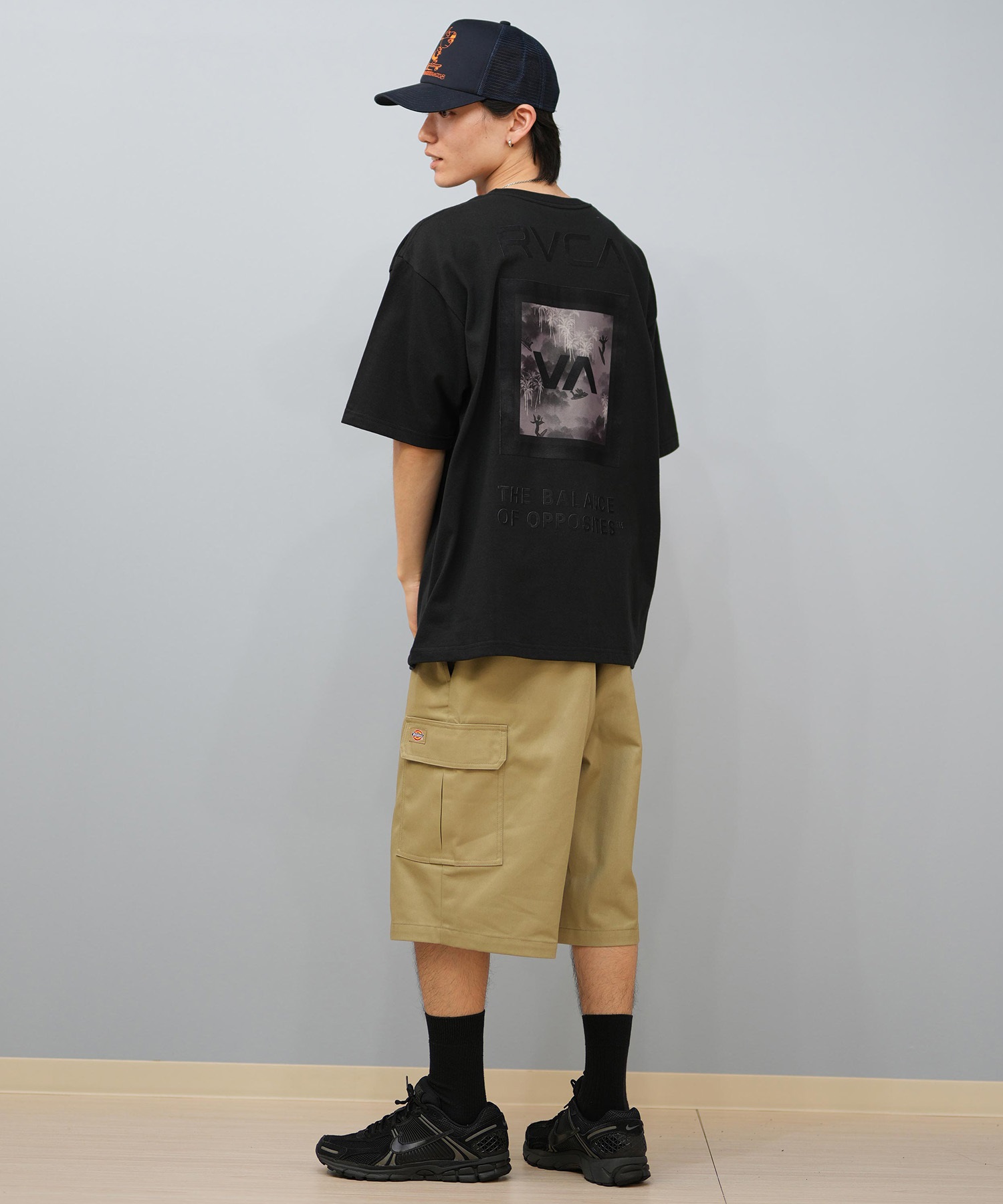 RVCA ルーカ 半袖 Tシャツ メンズ バックプリント オーバーサイズ ボックスロゴ BOX SS BF04A-200(WHT-S)