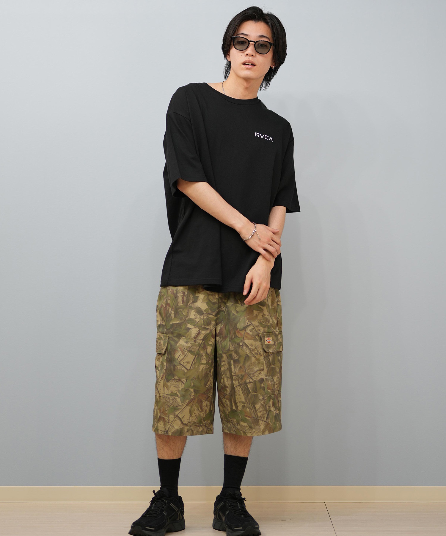 RVCA ルーカ 半袖 Tシャツ メンズ バックプリント オーバーサイズ ボックスロゴ BOX SS BF04A-200(WHT-S)