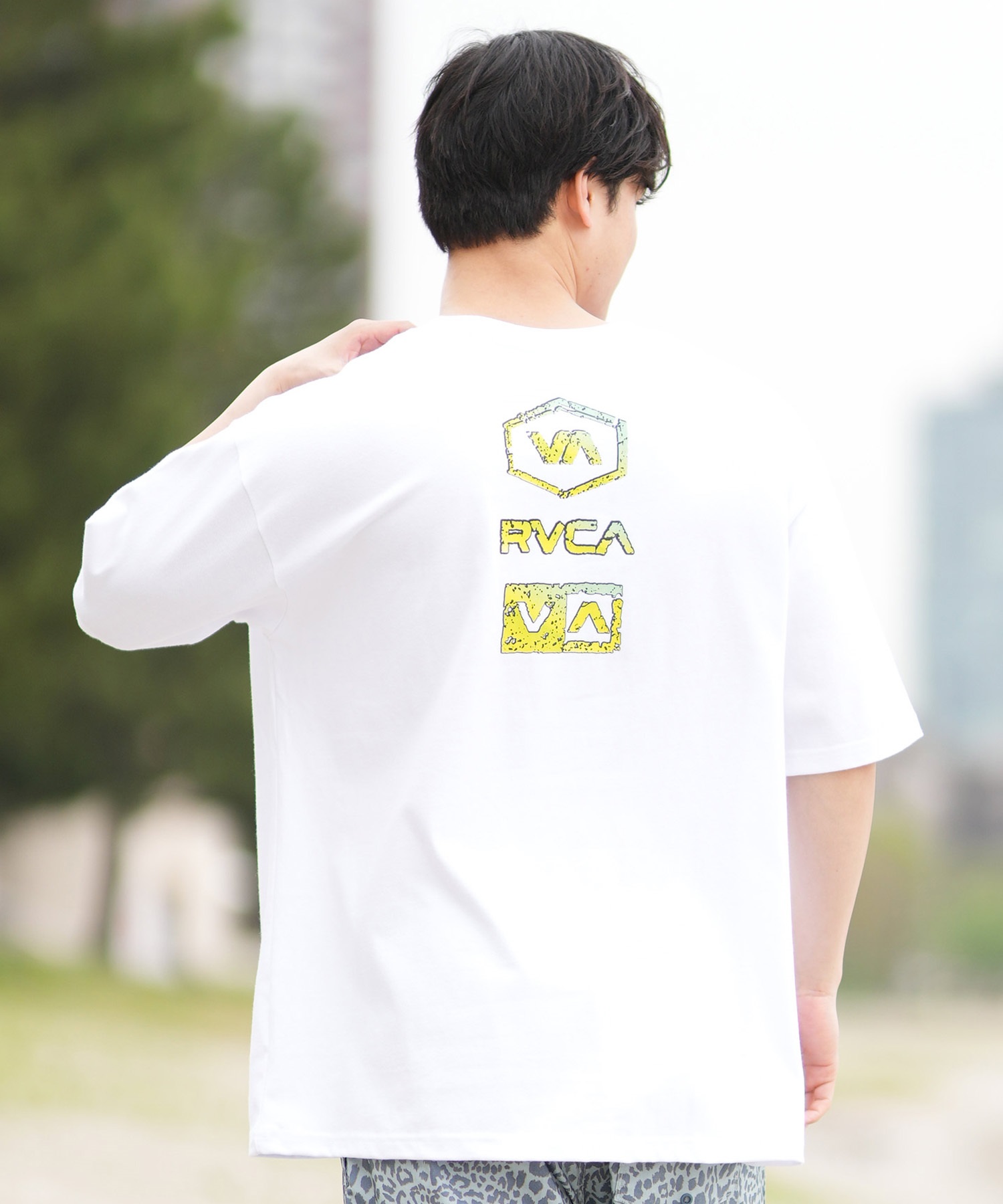 Tシャツ・アパレル RA RVCA ルーカ 半袖 Tシャツ メンズ バックプリント オーバーサイズ ロゴ