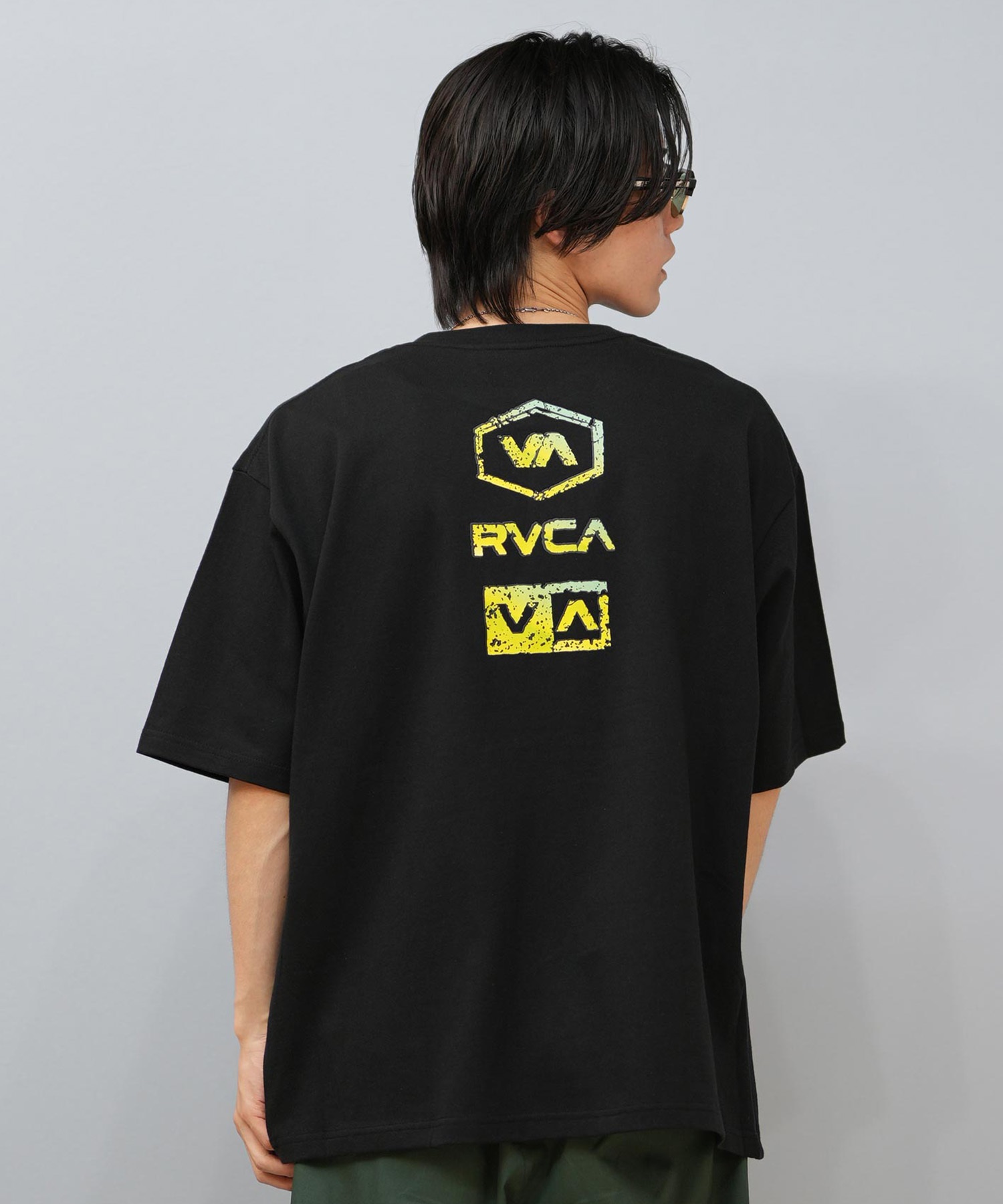RVCA ルーカ 半袖 Tシャツ メンズ バックプリント オーバーサイズ ロゴ 